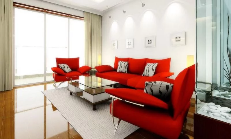 Kırmızı renkli dekorasyon &ouml;nerileri