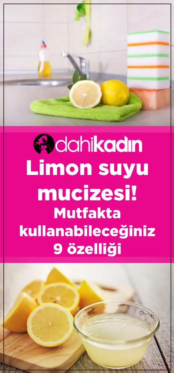 Limon suyu mucizesi! Mutfakta kullanabileceğiniz 9 özelliği